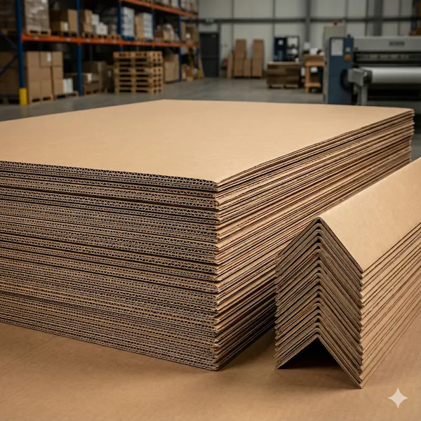 Cartones corrugados y esquineros de carton laminado